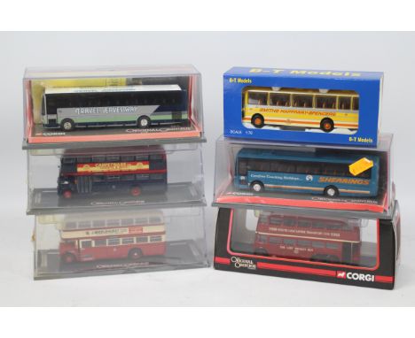 Corgi - Original Omnibus - Base Toys - 6 x boxed bus models in 1:76 scale including Ford R Series Duple Dominant in Smiths Ha