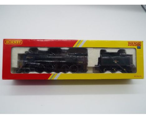 Hornby - an OO gauge DCC Ready model steam locomotive and tender 2-10-0 op no 92220 'Evening Star', BR lined green livery # R