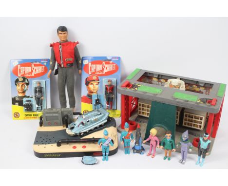 Captain Scarlet Wesco Alarm Clock with SPV. Captain Black and Scarlet carded in excellent condition and similar. Also include