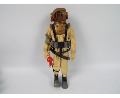 Gi, Joe, Hasbro, Palitoy, Action Man - A GI Joe Deep Sea Diver. The figure is a dark brown painted head example - due to the 