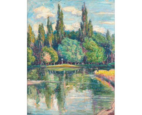 JEAN PESKE (POLISH-FRENCH 1870-1949)L'll de Saint Brice Cagneroil on canvas 73 x 53.5 cm (28 3/4 x 21 in.) signed lower left;