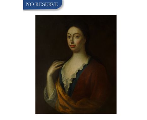 19TH CENTURY CONTINENTAL SCHOOL Portrait of a Brunette Womanoil on canvas77 x 64 cm (30 1/4 x 25 1/4 in.) PROVENANCECollectio
