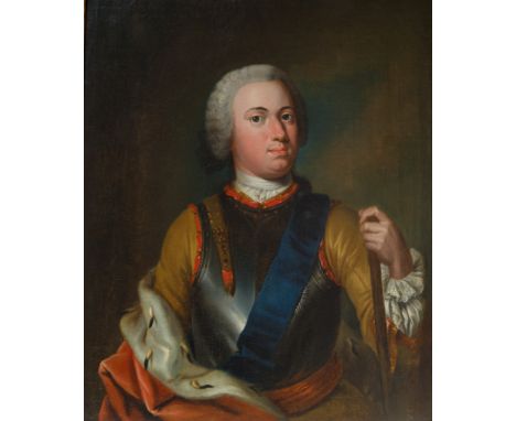 18TH CENTURY FRENCH SCHOOLPortrait of a Nobleoil on canvas 59 x 47 cm (23 1/4 x 18 1/2 in.) CONDITION Observed in frame, the 
