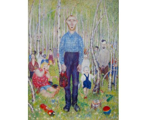 [SITNIKOV] ALEKSANDR SHNUROV (RUSSIAN B. 1955)Parent's Day, 1978oil on canvas 101 x 77 cm (39 3/4 x 30 1/4 in.)signed indisti