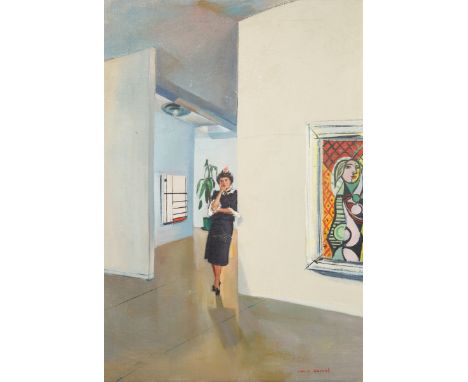 LOUIS BOUCHE (AMERICAN 1896-1969)Mrs. Otto Spaeth, circa 1940soil on canvas74 x 51 cm (29 1/8 x 20 1/8 in.) signed lower righ