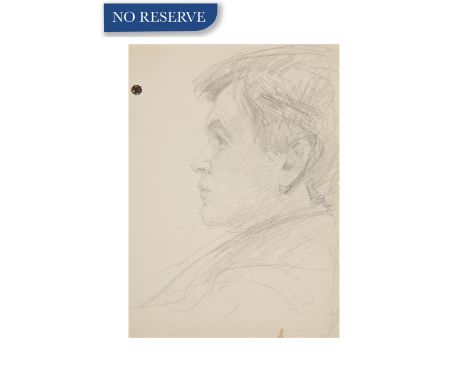 JOHN BUTLER YEATS (IRISH 1839-1922)Portrait of a Manpencil on paper 20 x 15 cm (7 7/8 x 5 7/8 in.) PROVENANCEGift of the arti
