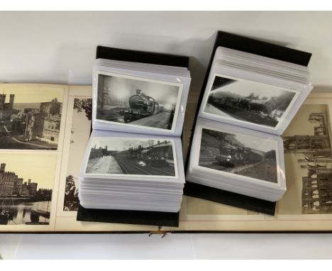 A large collection of various ephemera including 3 albums of steam engine photographs.