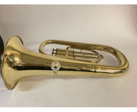 A B&H 400 Tuba with hard case. Postage C