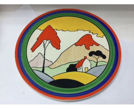 A Clarice cliff collectors club plate.