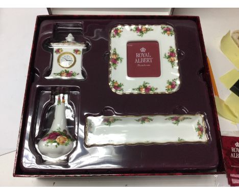 A royal Albert ceramic giftware set.