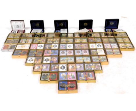 A collection of twin pack playing cards by The Worshipful Company of Makers of Playing Cards, complete run from 1960-1996, in
