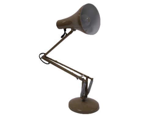 A mushroom coloured Anglepoise desk lamp, model 90.Buyer Note: WARNING! This lot contains untested or unsafe electrical items