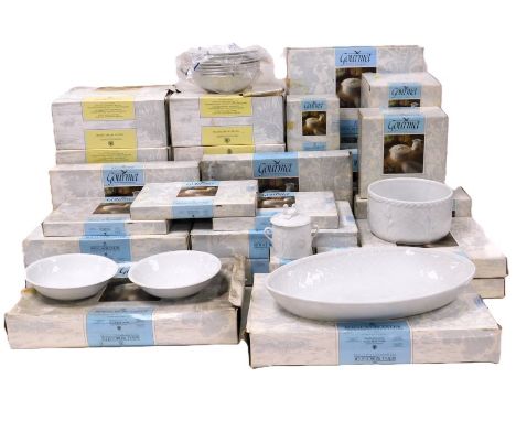 A group of Royal Worcester white glaze gourmet oven to table wares, most boxed. (qty)