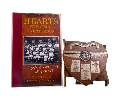 ROBERT TAIT OF HEART OF MIDLOTHIAN, HIS SCOTTISH FOOTBALL LEAGUE WINNERS GOLD MEDAL 1957/58 the obverse with central shield s