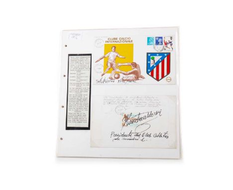 CELTIC F.C., SIGNED FIRST DAY COVER COLLECTION CIRCA 1969-76 the philatelic display mounted with text covering each piece, co