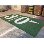 "30> yard (right arrow)" Field-Turf, Game-Used, Final Game: Jan 22, 2017 Packers vs. Falcons, NFC