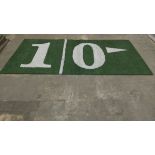 "10> yard (right arrow)" Field-Turf, Game-Used, Final Game: Jan 22, 2017 Packers vs. Falcons, NFC