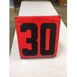 30 yard"" Sideline Marker / Game-Used / This item includes Georgia Dome Authentication Tag