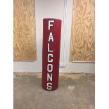 Falcons"" End-Zone Wrap-Around Pole Pad / Game-Used / This item includes Georgia Dome Authentication