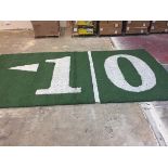 "<10 yard (left arrow)" Field-Turf, Game-Used, Final Game: Jan 22, 2017 Packers vs. Falcons, NFC