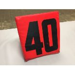 40 yard"" Sideline Marker / Game-Used / This item includes Georgia Dome Authentication Tag