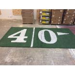 "40> yard (right arrow)" Field-Turf, Game-Used, Final Game: Jan 22, 2017 Packers vs. Falcons, NFC