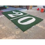 "<20 yard (left arrow)" Field-Turf, Game-Used, Final Game: Jan 22, 2017 Packers vs. Falcons, NFC