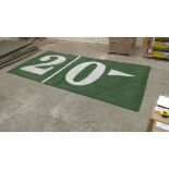 "20> yard (right arrow)" Field-Turf, Game-Used, Final Game: Jan 22, 2017 Packers vs. Falcons, NFC