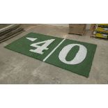 "<40 yard (left arrow)" Field-Turf, Game-Used, Final Game: Jan 22, 2017 Packers vs. Falcons, NFC