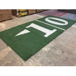 "<10 yard (left arrow)" Field-Turf, Game-Used, Final Game: Jan 22, 2017 Packers vs. Falcons, NFC