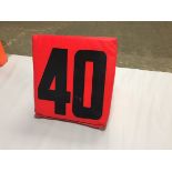 40 yard"" Sideline Marker / Game-Used / This item includes Georgia Dome Authentication Tag