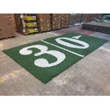 "30> yard (right arrow)" Field-Turf, Game-Used, Final Game: Jan 22, 2017 Packers vs. Falcons, NFC