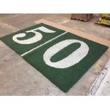 "50 yard" Field-Turf, Game-Used, Final Game: Jan 22, 2017 Packers vs. Falcons, NFC Championship Game
