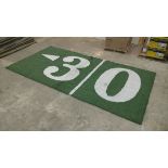 "<30 yard (left arrow)" Field-Turf, Game-Used, Final Game: Jan 22, 2017 Packers vs. Falcons, NFC