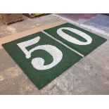 "50 yard" Field-Turf, Game-Used, Final Game: Jan 22, 2017 Packers vs. Falcons, NFC Championship Game