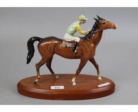 Beswick horse and jockey - Approx height 24cm 