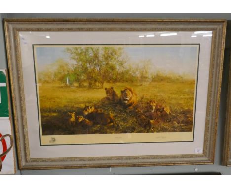 David Shepherd L/E Print FIRST LIGHT AT SAVUTI (191/1500) 