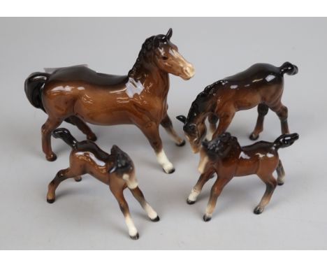 Collection of Beswick horses 