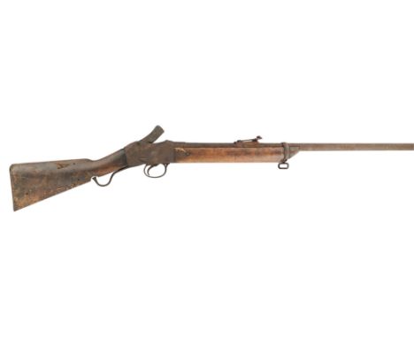 with ladder rearsight, standard specification overall, black powder proof, mechanism defective, heavily rusted and pitted ove
