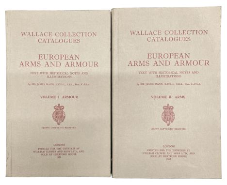 European Arms and Armour, Wallace Collection Catalogues, Volumes I and II, London, 1962 (light wear) together with: Hyland, A