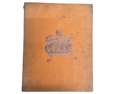 Humorous Sketches of the World We Live in Education Society's Press Bombay 1856 Boards with a pasted title label. 40 lithogra