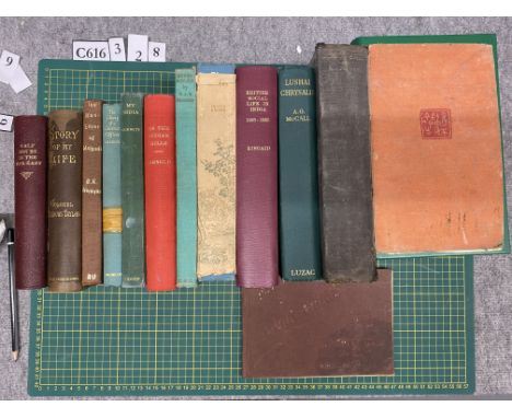 Thirteen Memoirs and Autobiographies Concerning India Various Publishers various dates English Fair, used condition. Dust jac