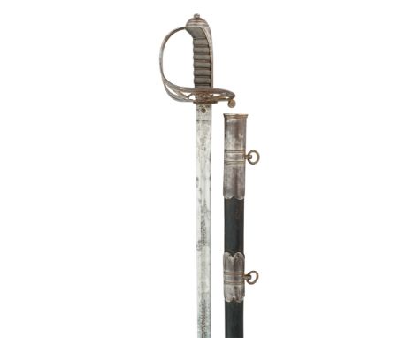 with etched blade including the crowned Royal arms and cypher, and with 'Solingen' at the forte, steel gothic hilt including 