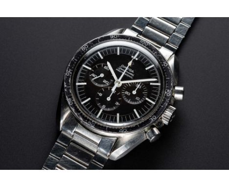 A RARE GENTLEMAN'S STAINLESS STEEL OMEGA SPEEDMASTER PROFESSIONAL CHRONOGRAPH BRACELET WATCHCIRCA 1969, REF. 145022-68 ST "TR