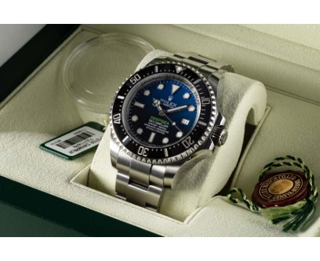A GENTLEMAN'S STAINLESS STEEL ROLEX OYSTER PERPETUAL DATE SEA DWELLER DEEPSEA "JAMES CAMERON" BRACELET WATCHDATED 2014, REF. 