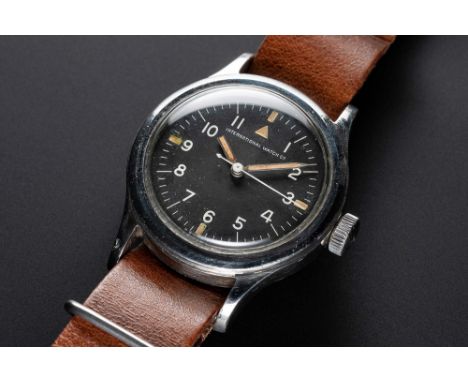 A VERY RARE GENTLEMAN'S STAINLESS STEEL SOUTH AFRICAN AIR FORCE (SAAF) IWC MARK 11 MILITARY PILOTS WRIST WATCHCIRCA 1960s, WI