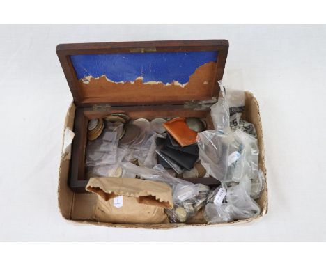 Collection of vintage UK & World coinage to include Victorian Silver