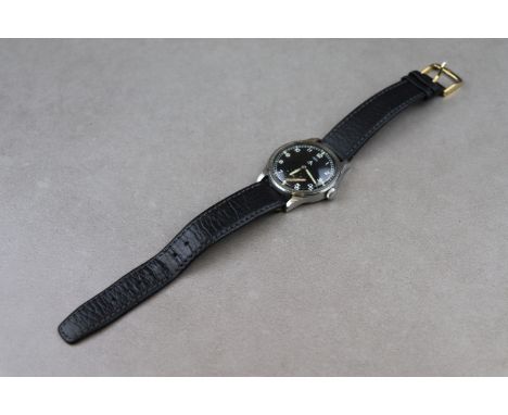 Gents IWC Stainless Steel "Dirty Dozen" MOD issue wristwatch WW2, Mark X cal.83 with serial number to the movement 1091628, c