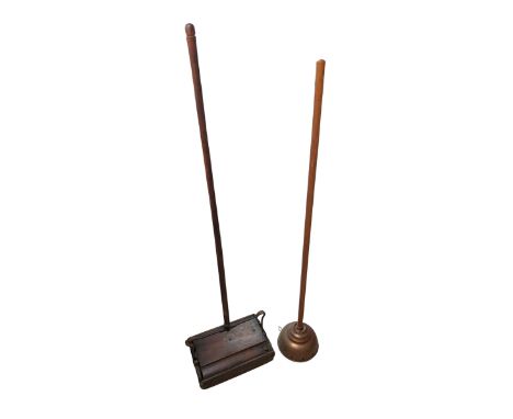 Ewbank carpet sweeper and a copper washing dolly