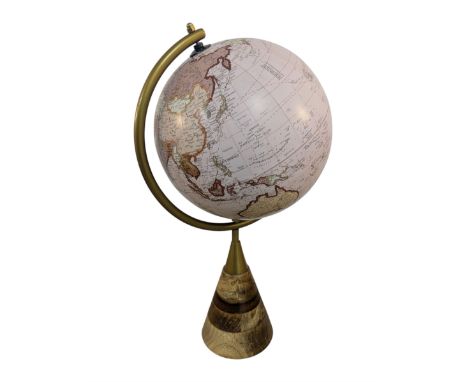 Decorative pink globe ornament, H38cm